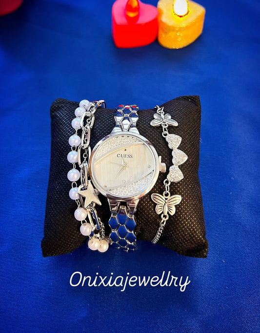 ساعة + اساور