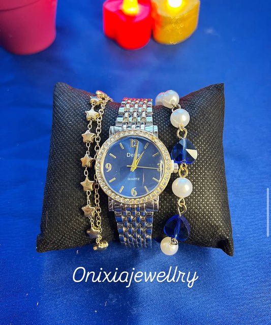 ساعة + اساور