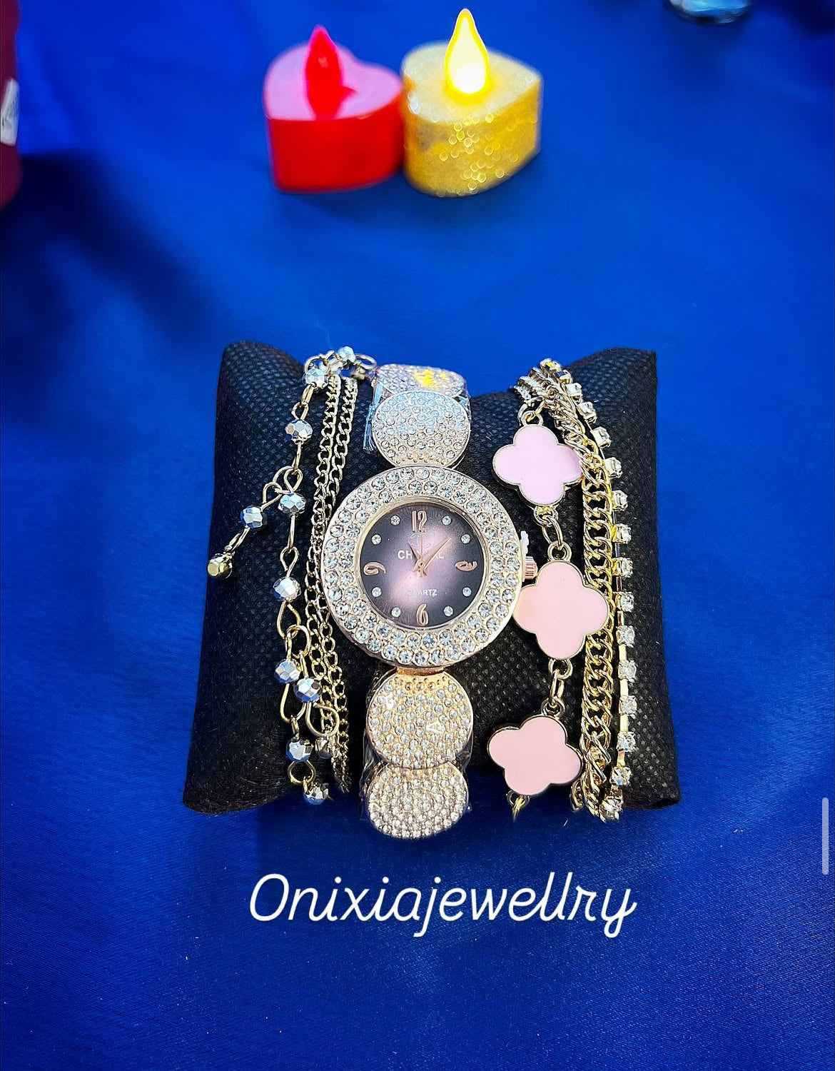 ساعة + اساور