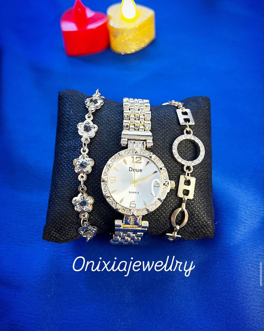 ساعة + اساور