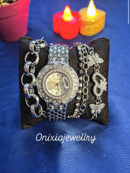 ساعة + اساور